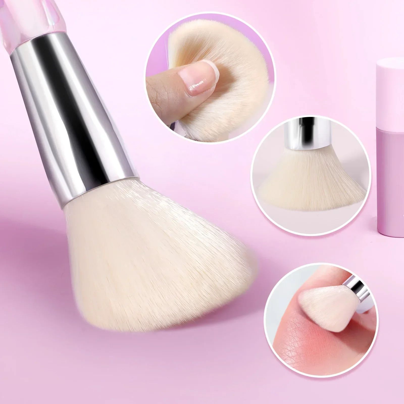 10PCS Crystal Makeup Brushes Set Loose Powder Blush Contouring Foundation Eye Shadow Concealer Beauty Tools Full Set