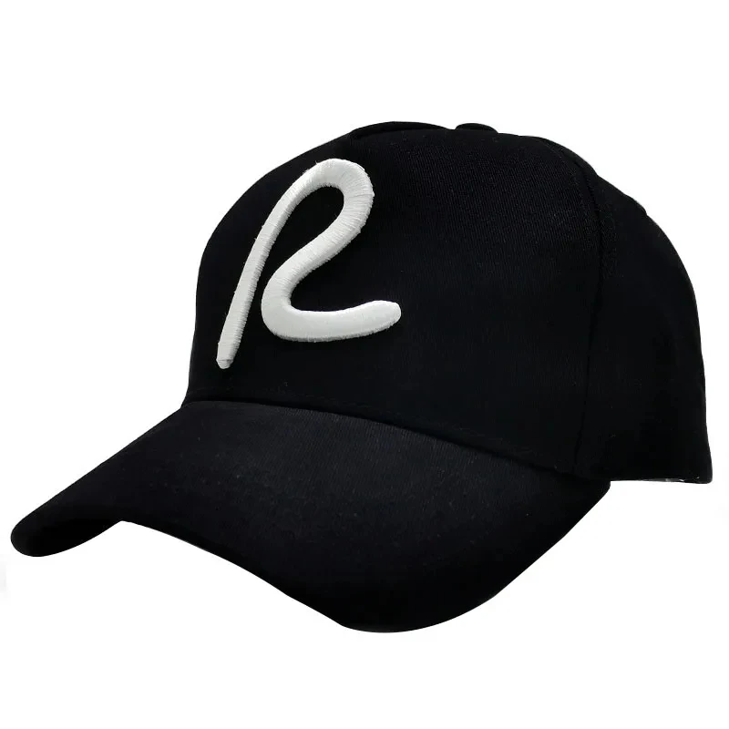 Personality Letter R Embroidery Cap For Men And Women Spring And Autumn New Net Cap Couples Fashion All Match Baseball Cap Tide