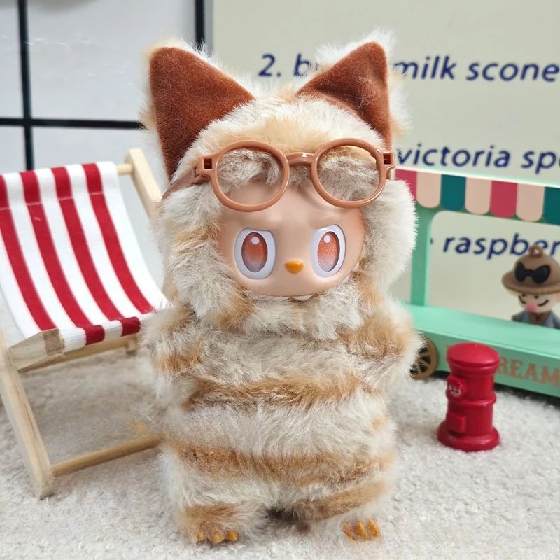 

For Labubu Clothing 17cm Cute Dress-Up Doll Dress Plush Set Animal Set Elephant Cute Fashionable Clothes Plush Animal Set Cool