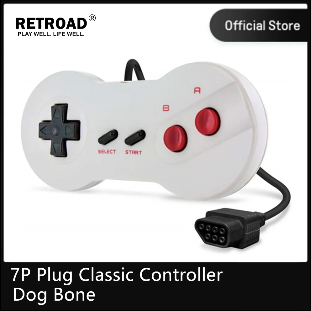 Dogbone Classic Controller For 8Bit Nintendo Entertrainment System or Family Computer Console( 7P Plug)