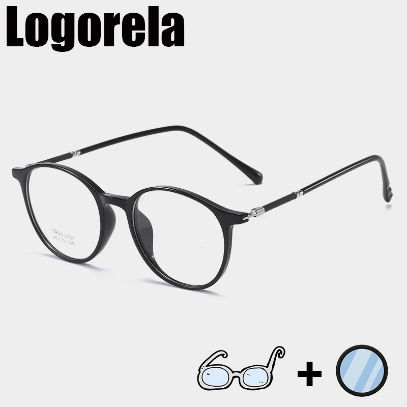 

Logorela 8151 Optical TR-90 Round Frame Prescription Eyeglasses Rx Men or Women Glasses for Male Female Eyewear