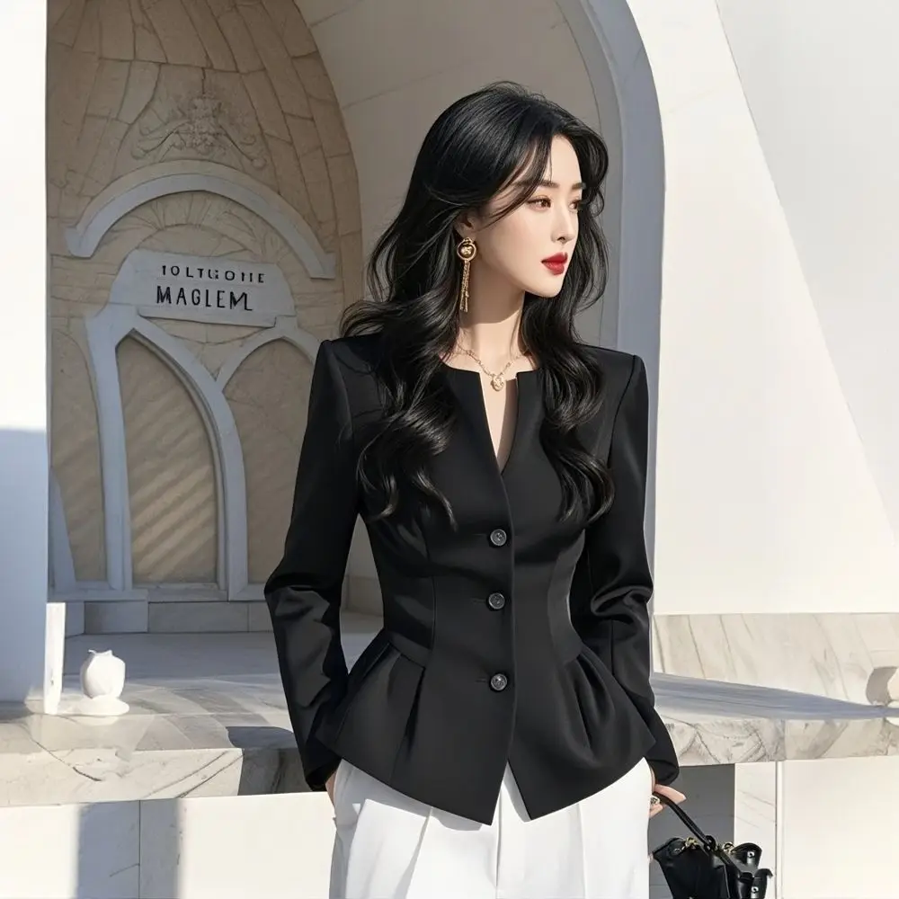 

Women's New Spring Style Light Luxury and Unique French Temperament Shirt Short Jacket