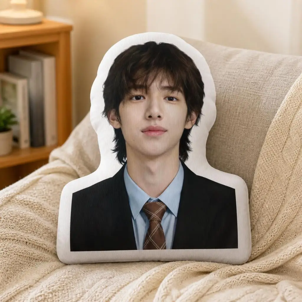 James Portrait Shaped Pillow Irregular Stuffed Cushion Throw Pillow for Sofa Home Decor Bedroom Accent Office Gift for Fans
