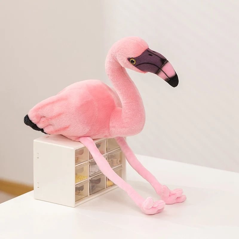 Weiches Plüschtier Rosa Vogel Flamingo ​   Plüschtier Schöner Flamingo Plüsch-Dekokissen Liebenswertes Vogel-Plüschtier