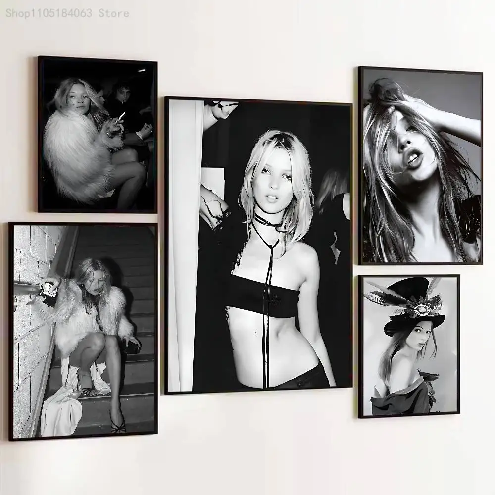 

K-Kate Model M-Moss Poster Prints Wall Art Picture Painting Gift Living Room Restaurant Bar Large Dec Sticker