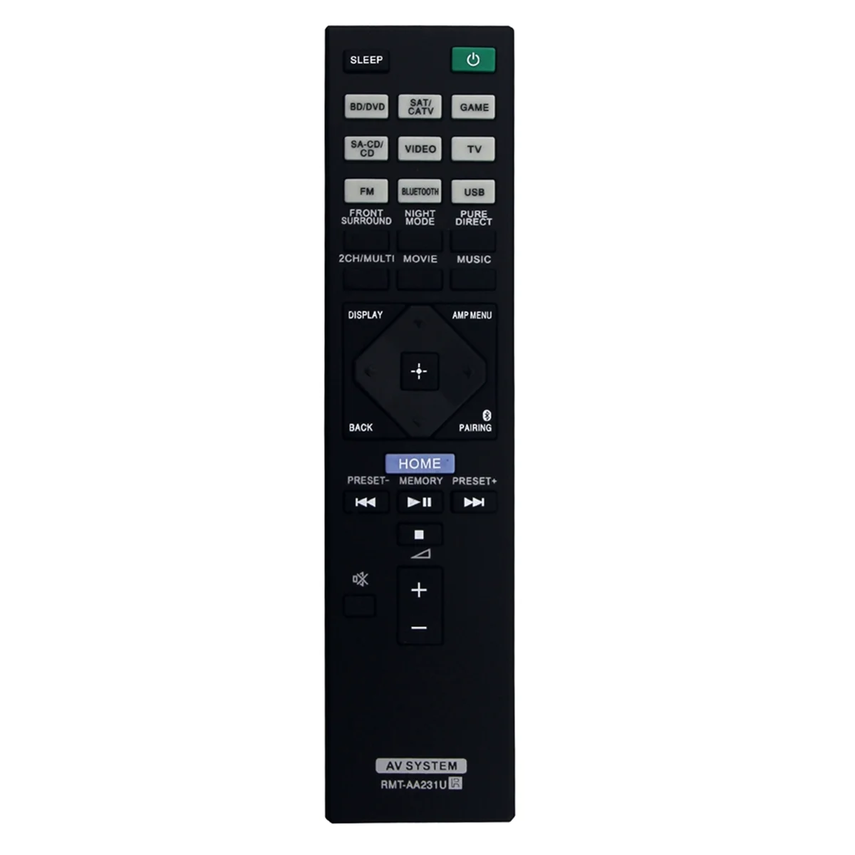 RMT-AA231U Replacement Remote Control for Sony AV Receiver Home Theater System STR-DH770 STRDH770