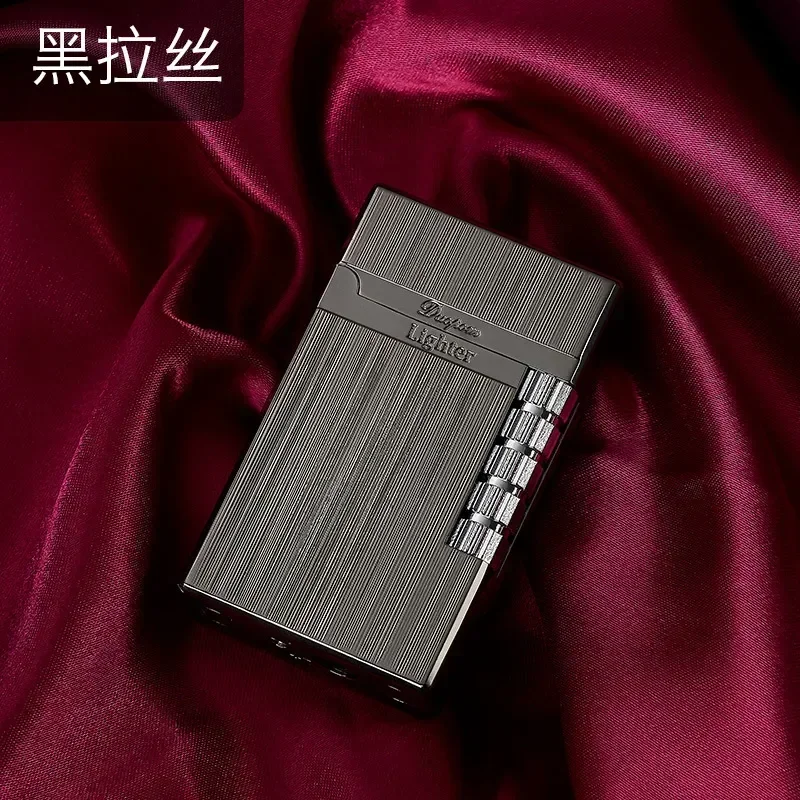 Metal Windproof Loud Cigarette Lighter Inflatable Lighter Grinding Wheel Sliding Ignition Torch Lighter High-end Men's Gift