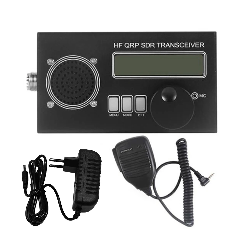 8 Band USDX USDR HF QRP SDR Transceiver HF Ham Radio Built-in Battery QRP CW Transceiver with Mic Shortwave Transceiver