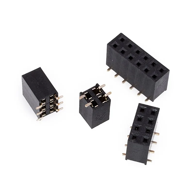 5PCS SMD double row female 2.54mm row female connector socket SMD 2.54mm 2*3/4/5/6/7/8/12/15/20/40P