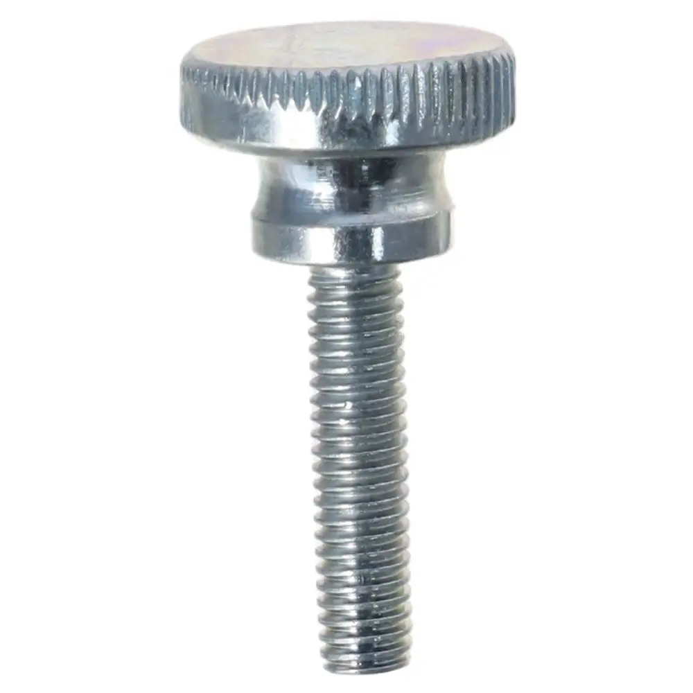 4pcs 304 Stainless Steel Knurled Thumb Screws Grip Knobs Silver M6x25mm Hand-Tightened Screws Nickel Plated Flat Head