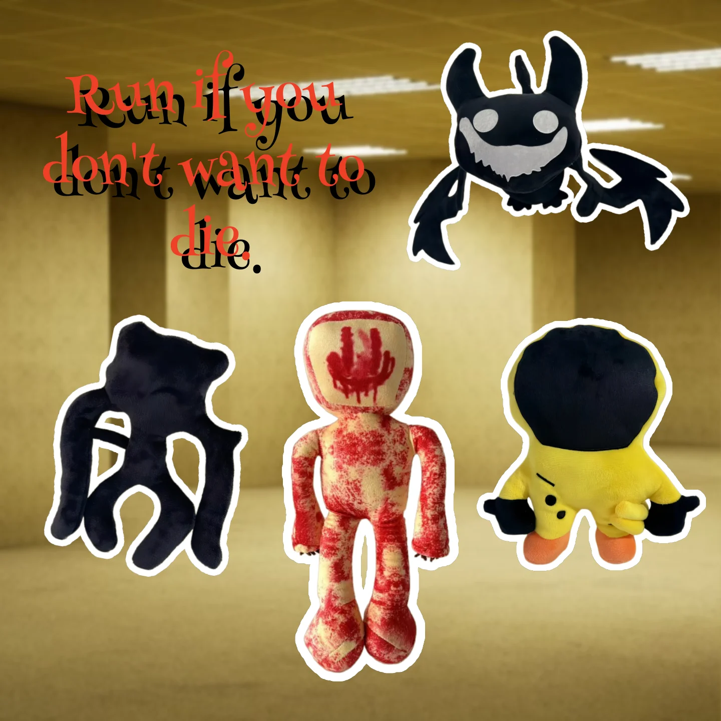 

The Backrooms Plush Toy Plush Toys Horror Game Anime Plushie Dolls Stuffed Toy Room Decoration Birthday Gifts