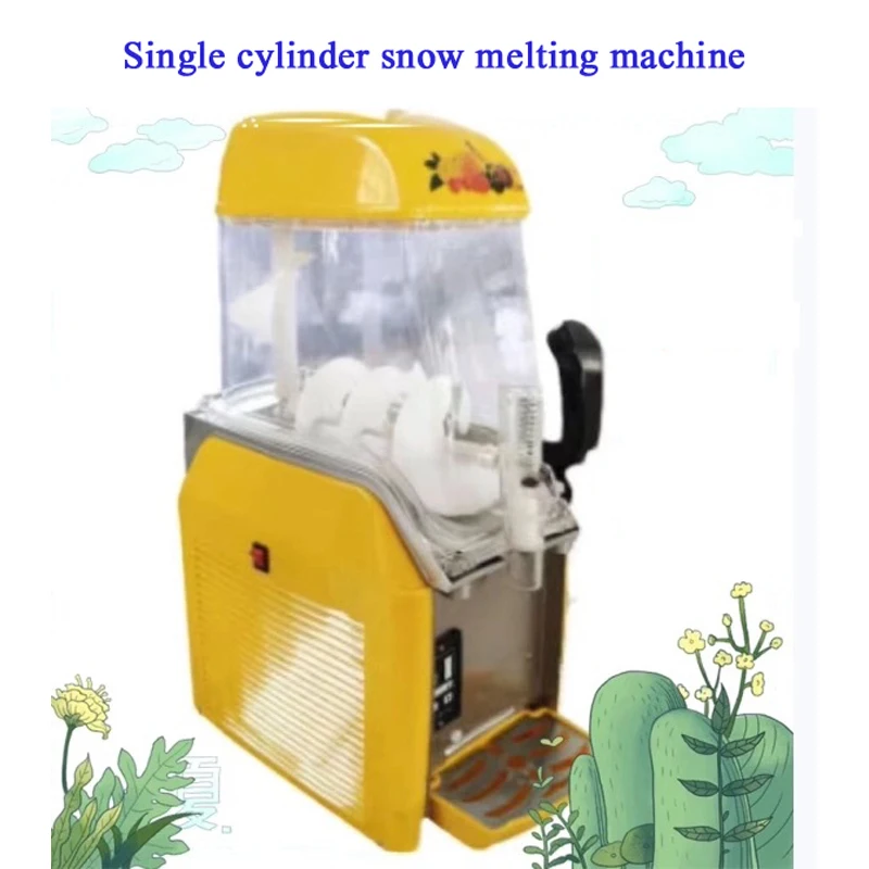 آلة المشروبات الباردة التجارية آلة شرب العصير اسطوانة واحدة آلة صنع الثلج الرملي آلة تحريك الطين الثلجي ذاتية الخدمة #1