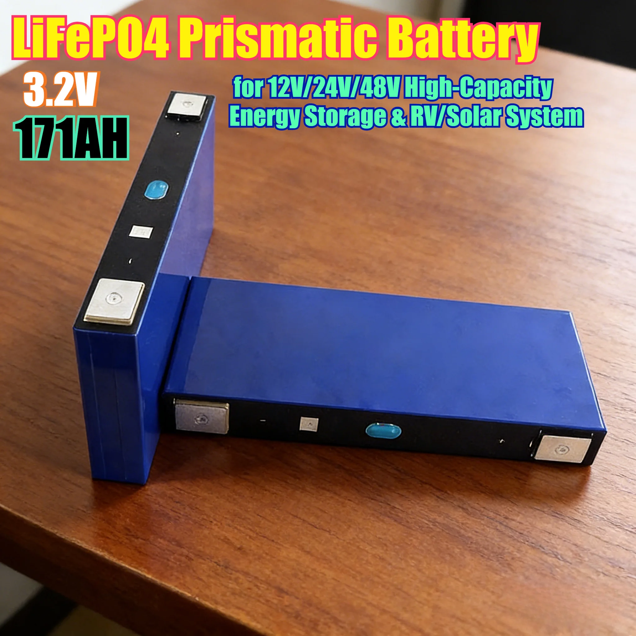 

Алюминиевый корпус 3,2 В 171 Ач LiFePO4 призматический аккумулятор для 12 В/24 В/48 В большой емкости для хранения энергии и автофургонов/солнечной системы
