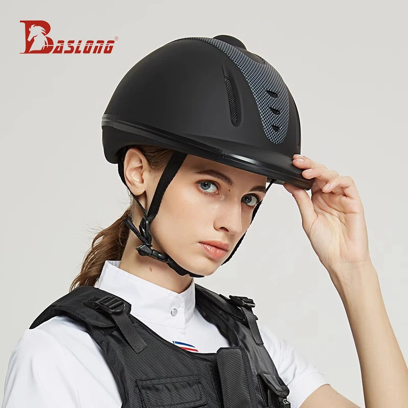 Baslong dziecięcy kask jeździecki dla dorosłych sporty jeździeckie kask jeździecki oddychający lekki kask rowerowy sprzęt jeździecki