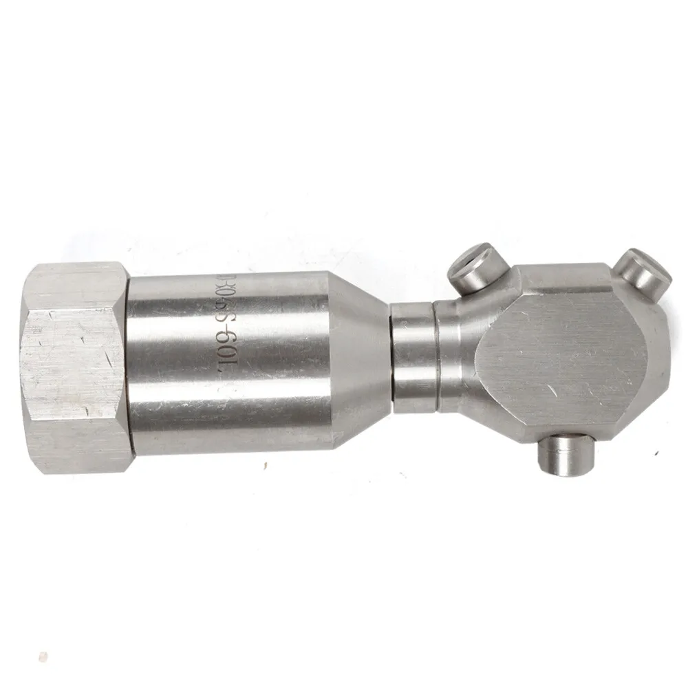 Rotating Jetter Head Rotary Nozzle Pressure Washer Drain Sewer Hose Cleaner 1/2"