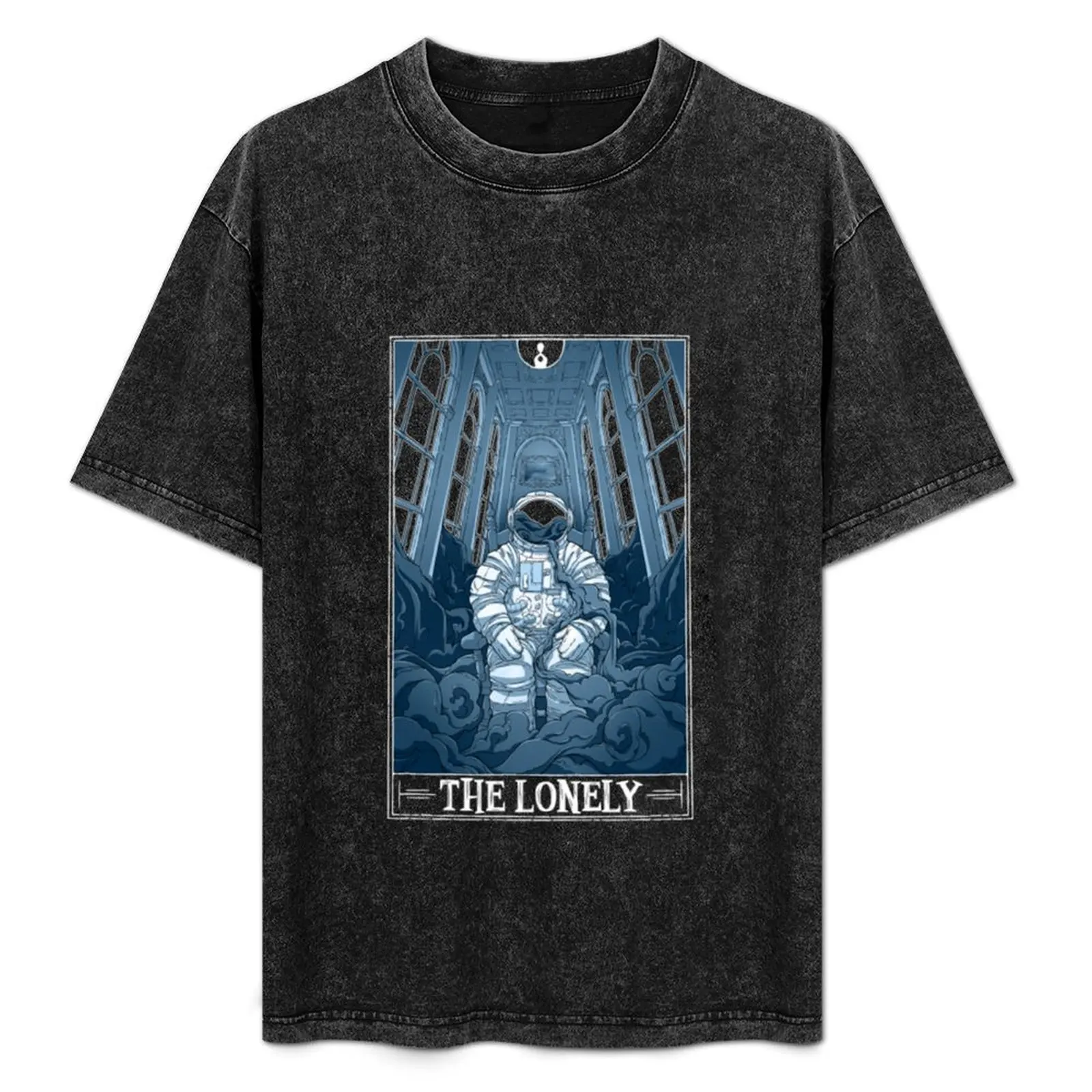 

The Lonely Tarotesque (Dark) T-Shirt Vintage Print Crew Neck Tee