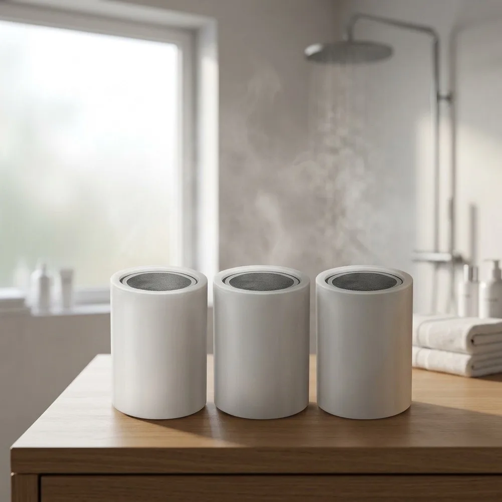 Multi-Stage Vitamin C Infused Shower Filter Cartridge to Reduce Heavy Metals and for lime Scale in Household Shower Water