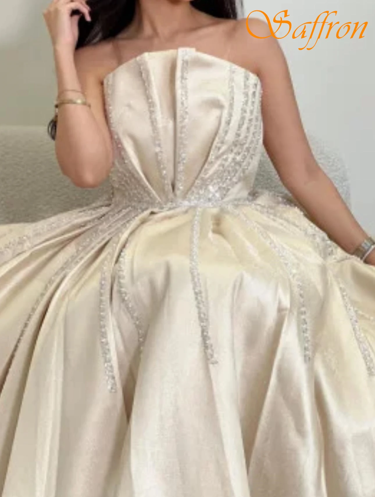 Vestido de noche elegante sin mangas, corte en A, personalizado, moderno, delicado, vestidos de celebridades, temperamento, vestidos para ocasiones a medida