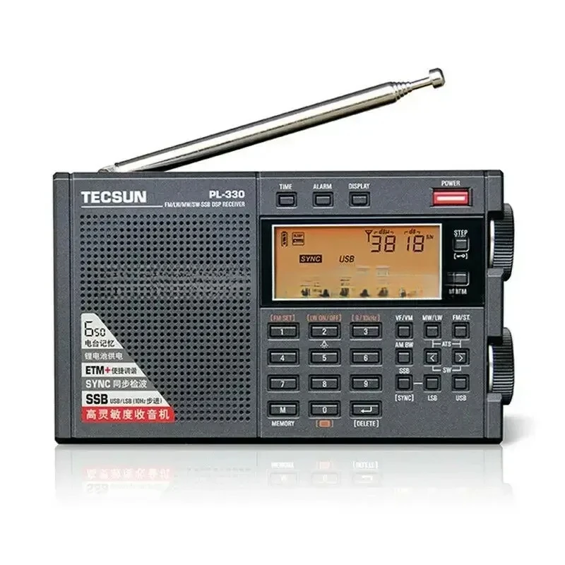 Tecsun PL-330 FM/MW/SW/LW SSB DSP Full-Band Portable Receivers Multifunctional High Sensitivity Radio PL330