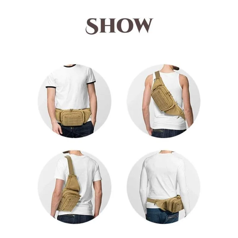 Nieuwe multifunctionele onzichtbare heupbevestigingstas voor heren Sportopslag Heuptas Outdoor gereedschapsset