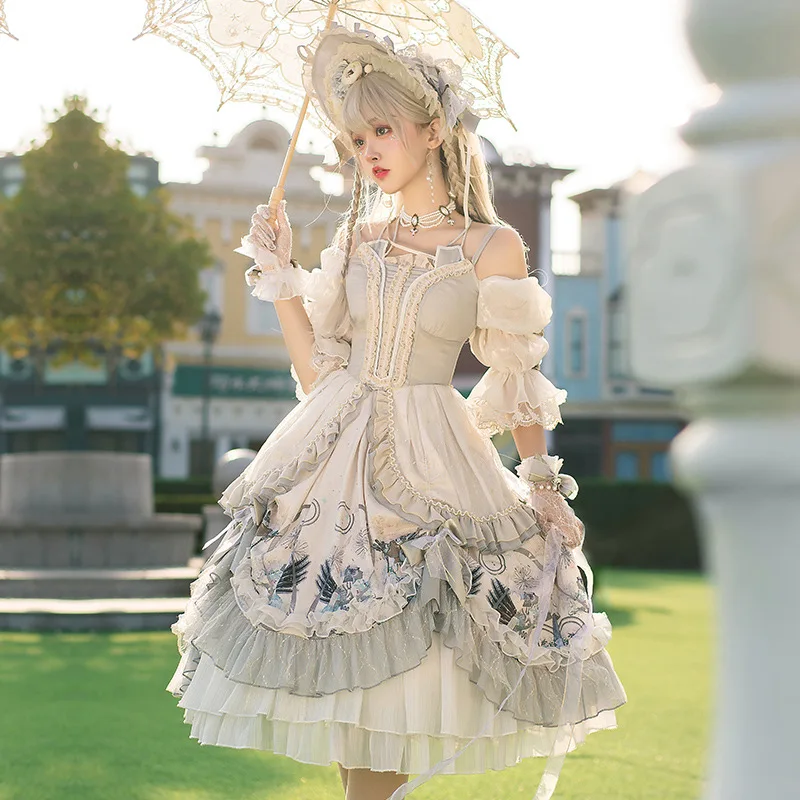 Robe Lolita Rose pour Fille, Tenue de Mariage, Style Palais OP, Tea Party