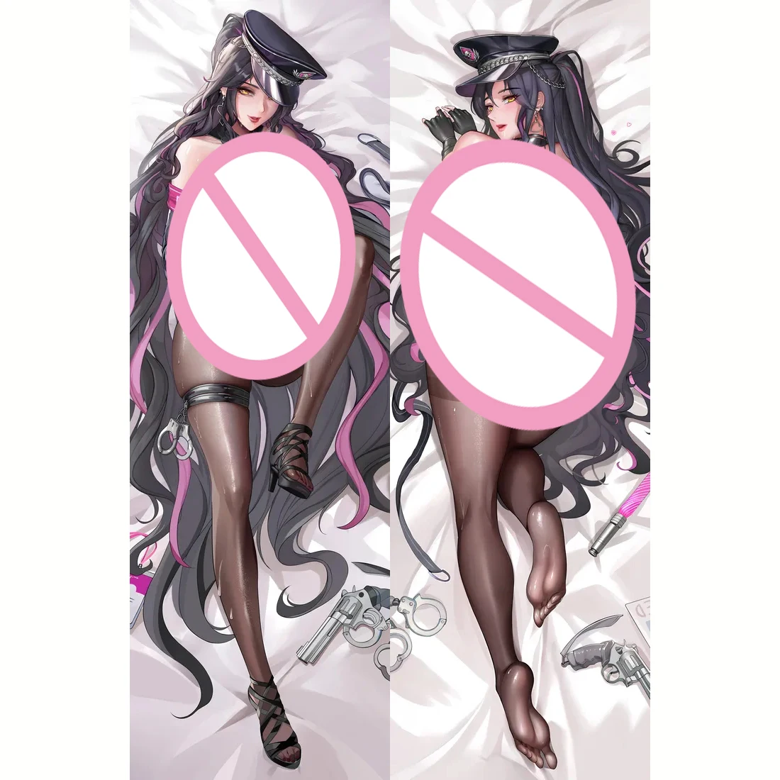 

2025 NEW Anime Double-Sided Cushion Cover Azur Lane Mogador Cosplay Otaku Dakimakura Hugging Body Game Pillow Case Gift