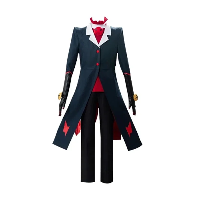 

Anime Helluva Blitzo Costume Boss Cosplay Party Uniform Suit with Tail Halloween Outfit for Men Women Custom yy:89
