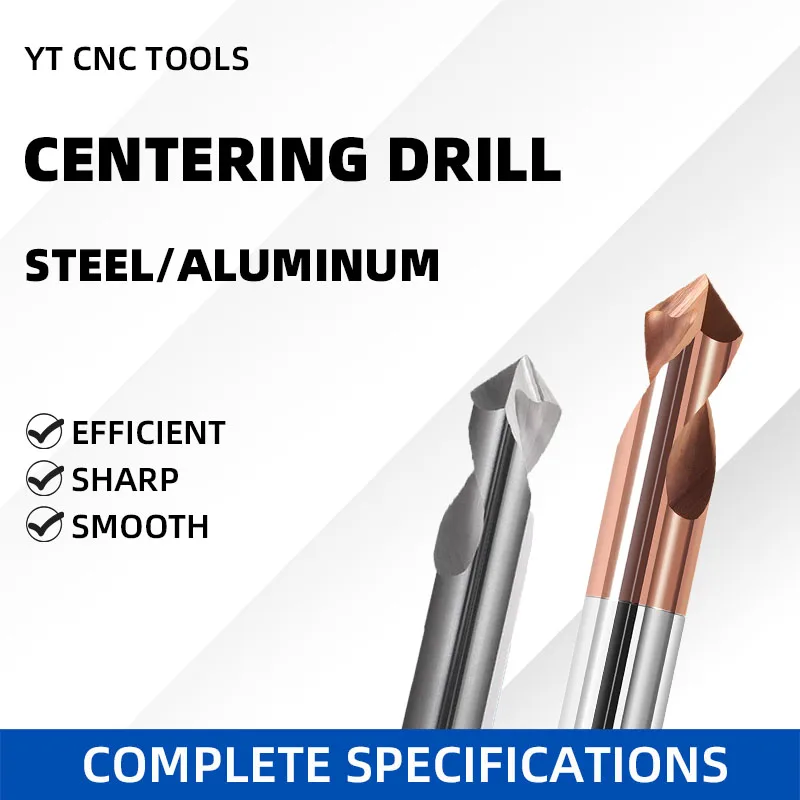 

CNC tungsten steel alumi num fixed point drill positioning drill steel special chamfer milling cutter straight shank end mill