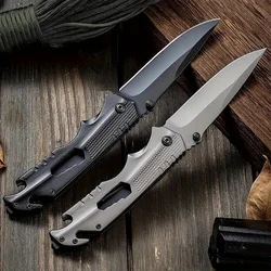 High-hardness Outdoor Folding Knife, Stainless Steel Portable EDC Pocket Knife, Multifunctional Fruit Knife For Camping Picnic