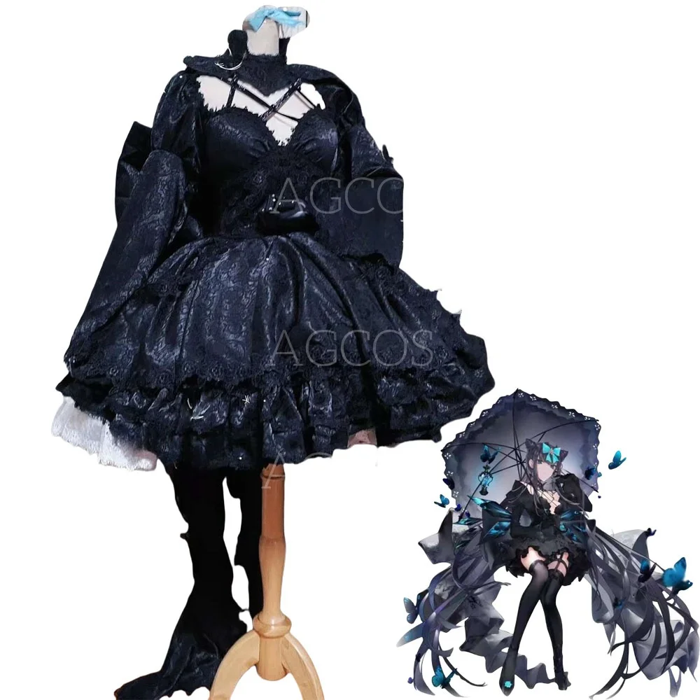 AGCOS Customized Arcaea Grievous Lady Cosplay Costume Dress Halloween Dark Uniforms Custom Size Cosplay