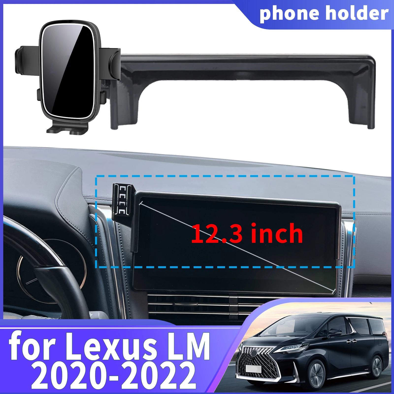 

fit for Lexus LM 2020 2021 2022 Navigation Phone Holder Mount Customized Car accessoires