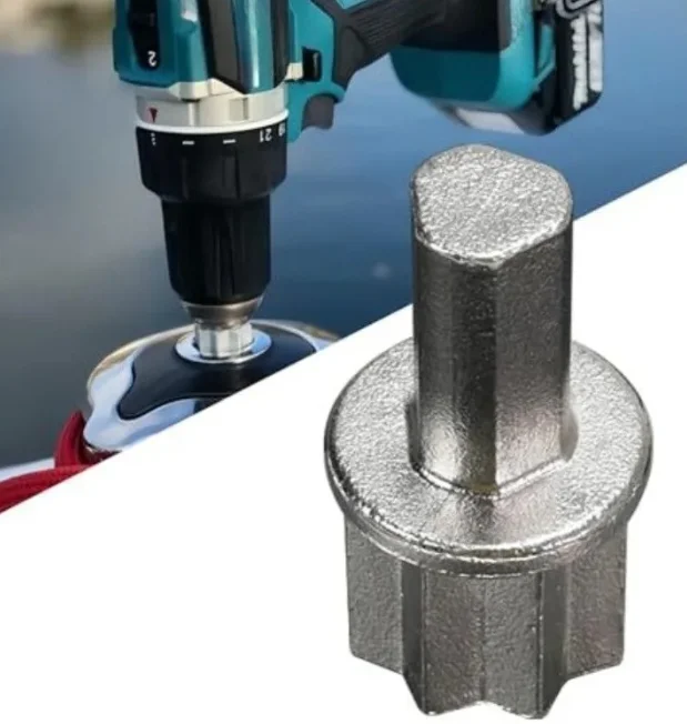 Sailing winch drill bit adapter, sailing cordless drill bit and winch adapter