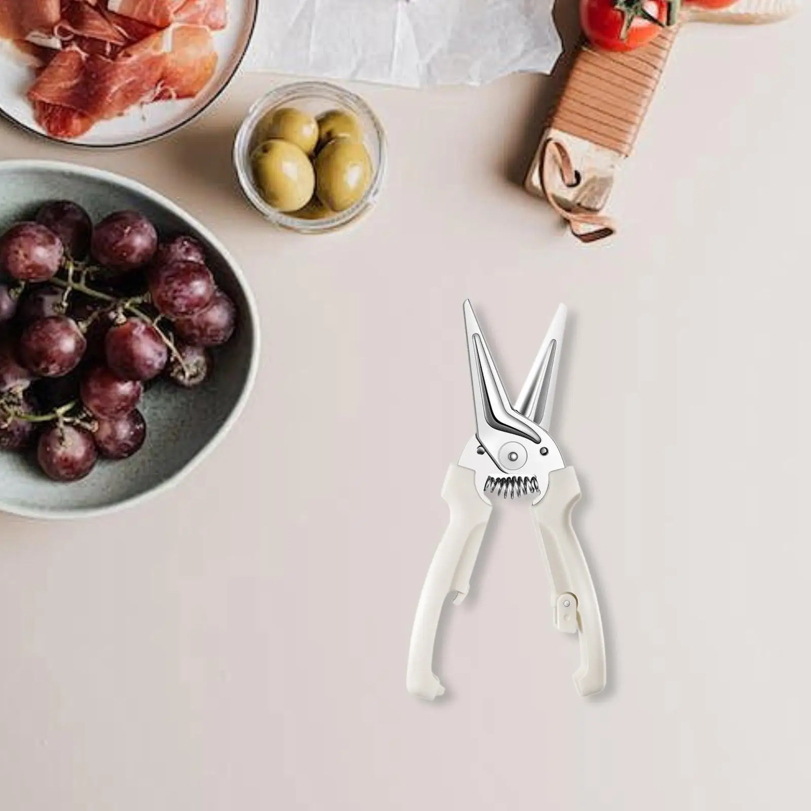 Kitchen Shear Portable Easy Clean Comfortable Handle Stainless Steel Poultry Shear for Turkey Seafood Meat Packaging Vegetables