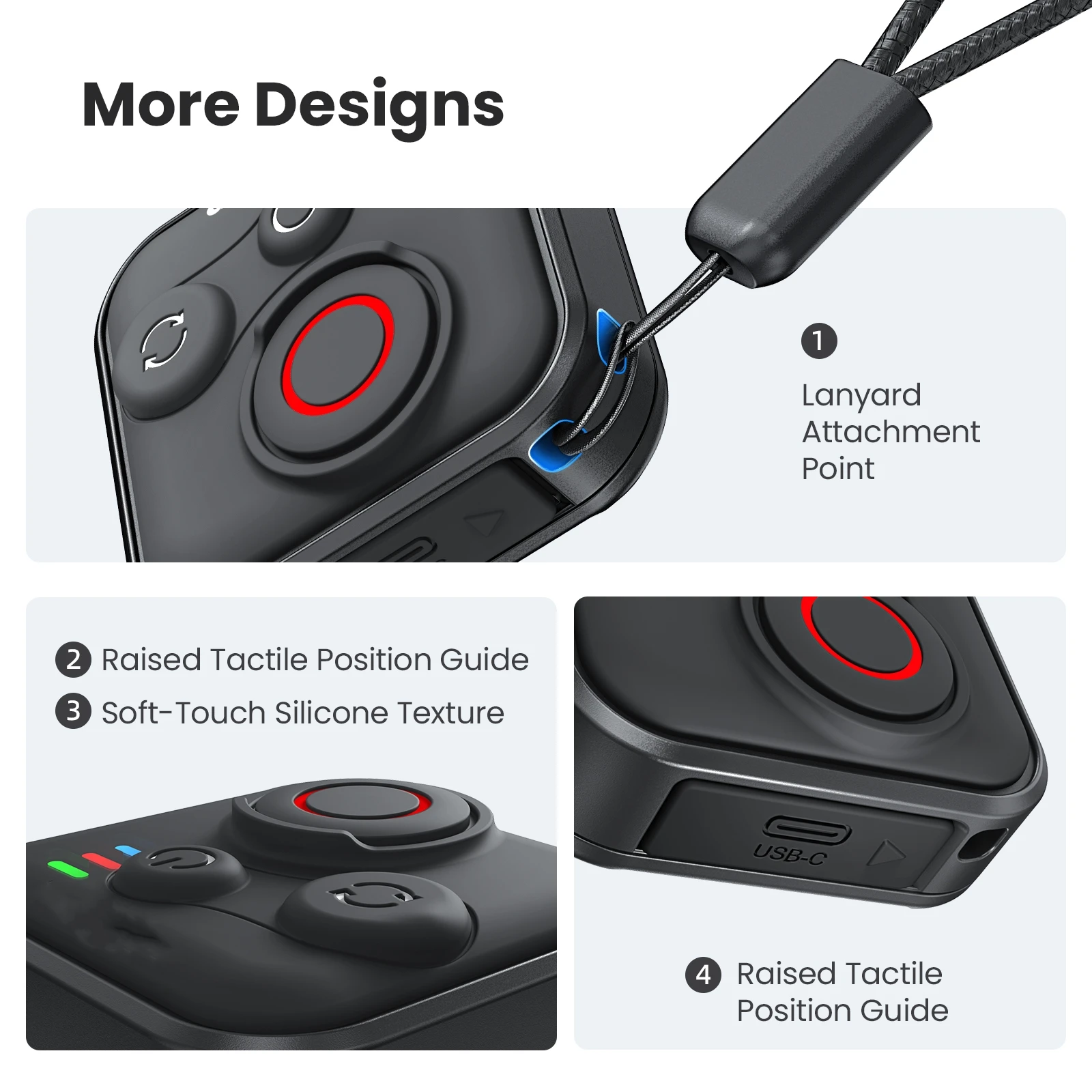 

ACE PRO 2/GO 3S 50M Remote Control for Insta360 X5/X4/X3 Sports Camera Bluetooth-compatible Remote Control Accessories