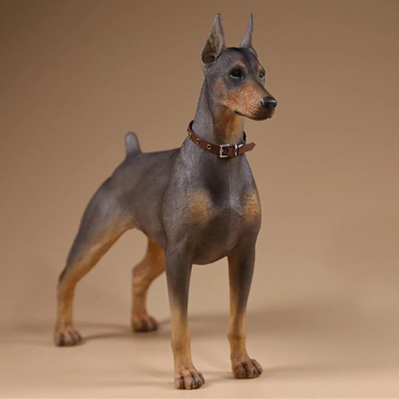 Mnotht 1/6 Schaal Doberman Pinscher Model Collecties Speelgoed Hars Dier Hond Model Voor 12in Action Figure Accessoires Speelgoed