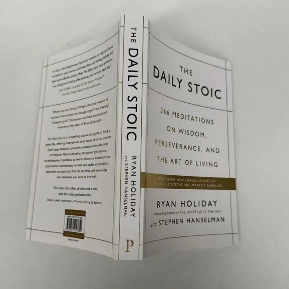 كتاب ستوك يومي ورقي 2024 متعدد الأغراض محمول فن المعيشة Libros متعدد الوظائف The Daily Stoic