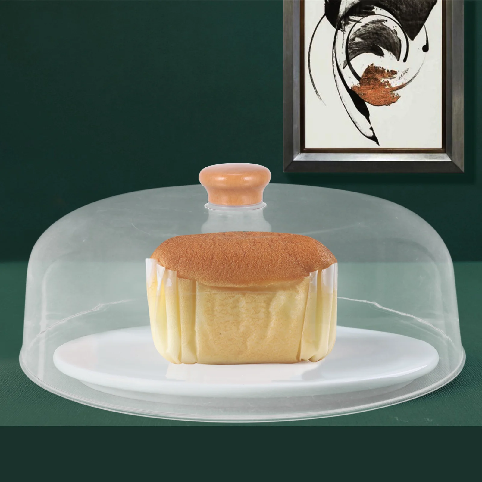 

Transparent Food Dome Cover Practical Cake Dish Protector Moderate Size Suitable Various Occasions Easy Cleaning Kitchenware