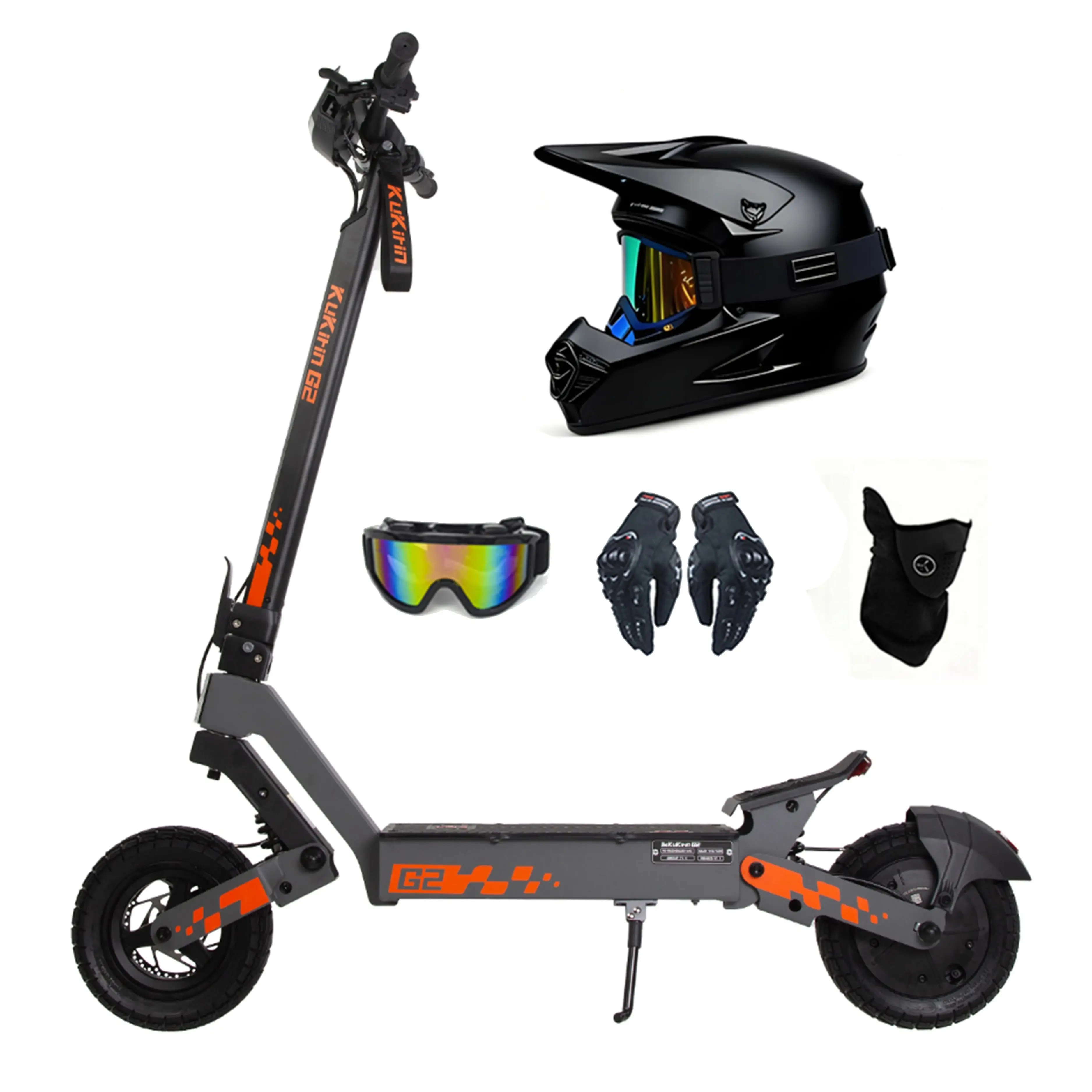 Kukirin G2 elektrische scooters 800W 45 km/u bereik van 55 km accu 48V 15.6ah 10 inch banden + cadeaus