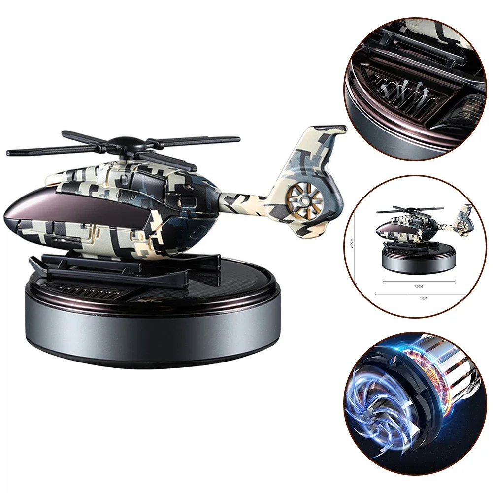 Helicopter Design Car Perfume Automatic Solar Power Anti Corrosion and Non Deformation Easy Installation and Use