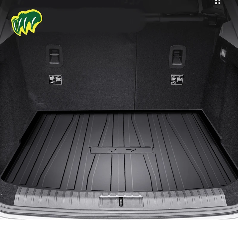 For BEIJING X7 21 22 2020-2023 TPE Custom Fit Car Trunk Mat All Season Black Cargo Mat 3D Shaped Laser Measured Trunk Liners