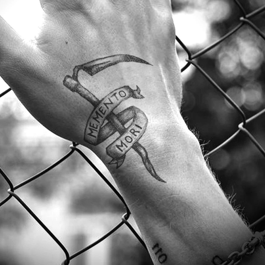 

Татуировка на Хэллоуин - Травяные татуировки-наклейки с темным рисунком косы, крутой стиль для мужчин и женщин, подходят для рук, пальцев и шеи, многофункциональные татуировки, долговечные и водонепроницаемые на 15 дней