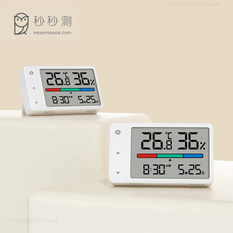 MiaoMiaoCe Digital Thermometer Hygrometer Weather Station Humidity Meter Multifunction Electronic Clock for Home Indoor Mini