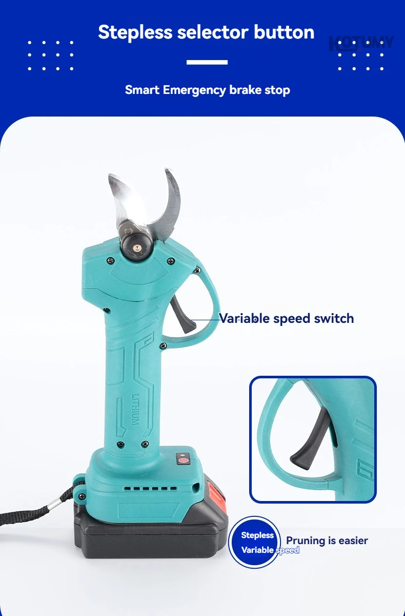 

Fruit Tree Thick Branch Electric Scissors Multi functional Portable Home Wireless Lithium Battery Pruning Scissors
