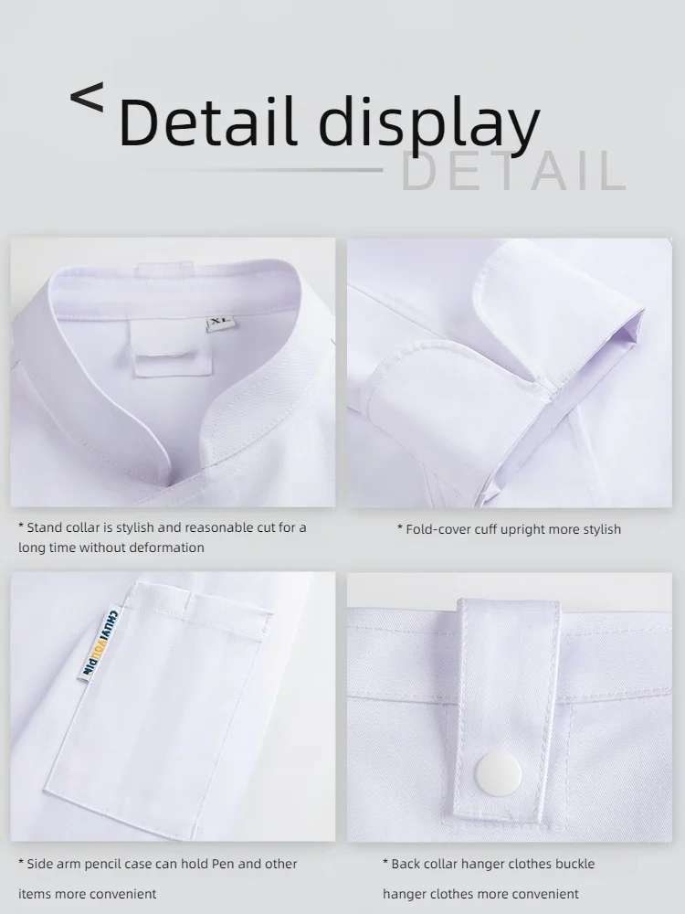 Männer Frauen Kochjacke Herbst Winter Langarm Hotel Restaurant Catering Küche Arbeitskleidung Anpassbar