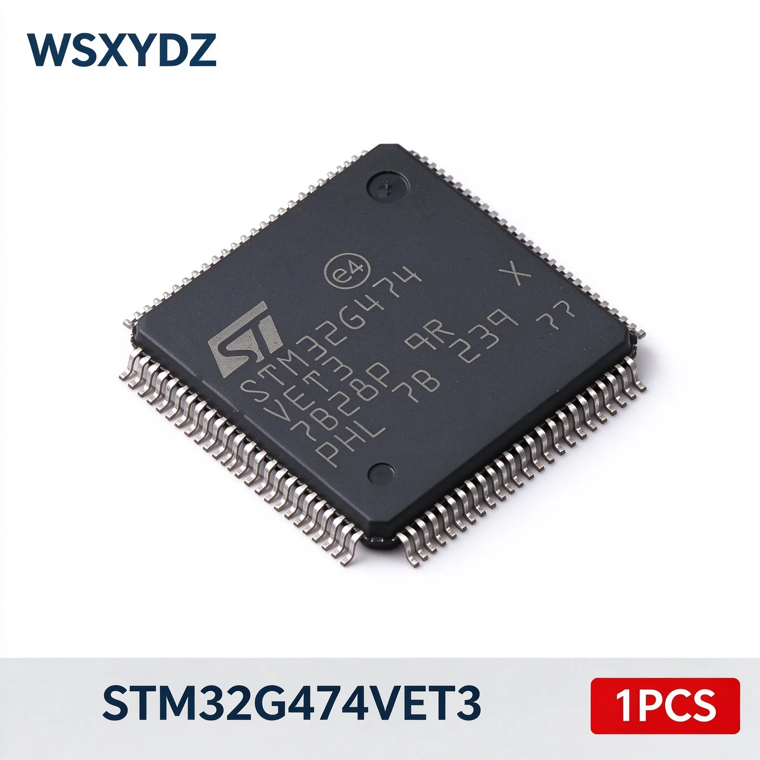 1PCS STM32G474VET3 ST Mainstream Cortex-M4 MCU 170MHz 512KB Flash LQFP100 Math Accelerator HRTimer High Analog New Original（123）