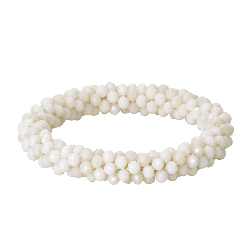 Boho Elastische Armbänder für Frauen, Vintage Stretch Bohemian Femme Haar-Accessoire, Kristallglasperlen-Armbänder, Party-Schmuck, Geschenk – Detail 29