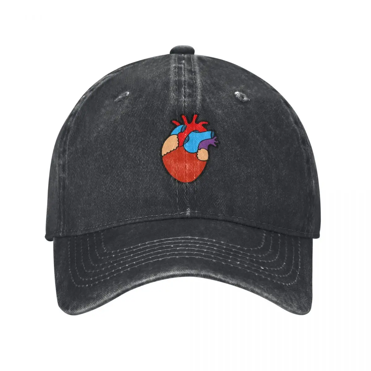 Anatomical Heart Pattern Baseball Cap Golf Cap summer hat Hat Man For The Sun Big Size Hat Sun Hats For Women Men's