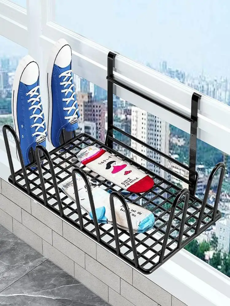 

Высокопрочная сушилка для обуви на балкон/окно, для использования внутри помещений, с защитой от кражи, для сандалий, для домашнего использования