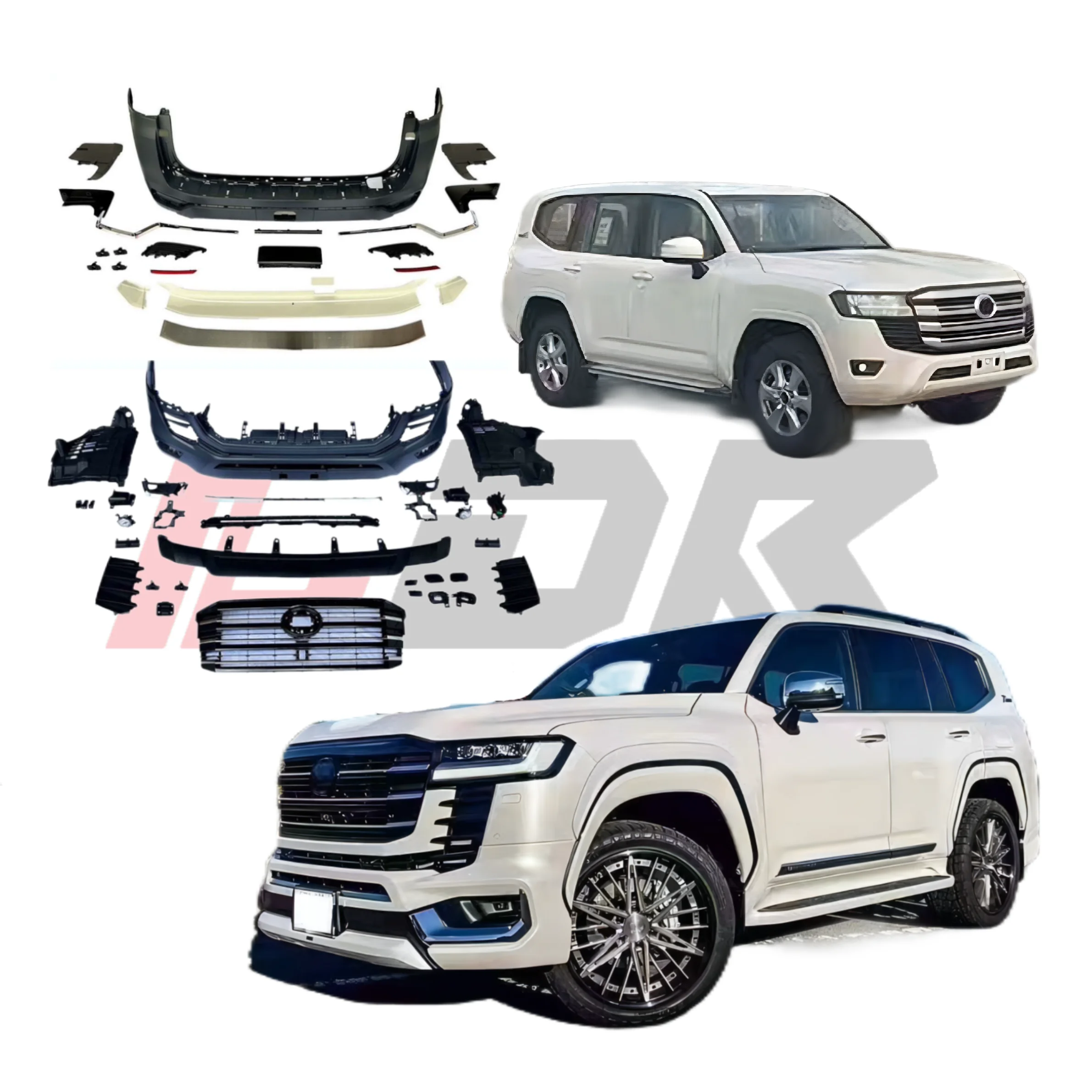 

Wholesale 2022-2024 for Land Cruiser LC300 Facelift Auto Parts Bodykit New Style Front Rear Bumper Grille