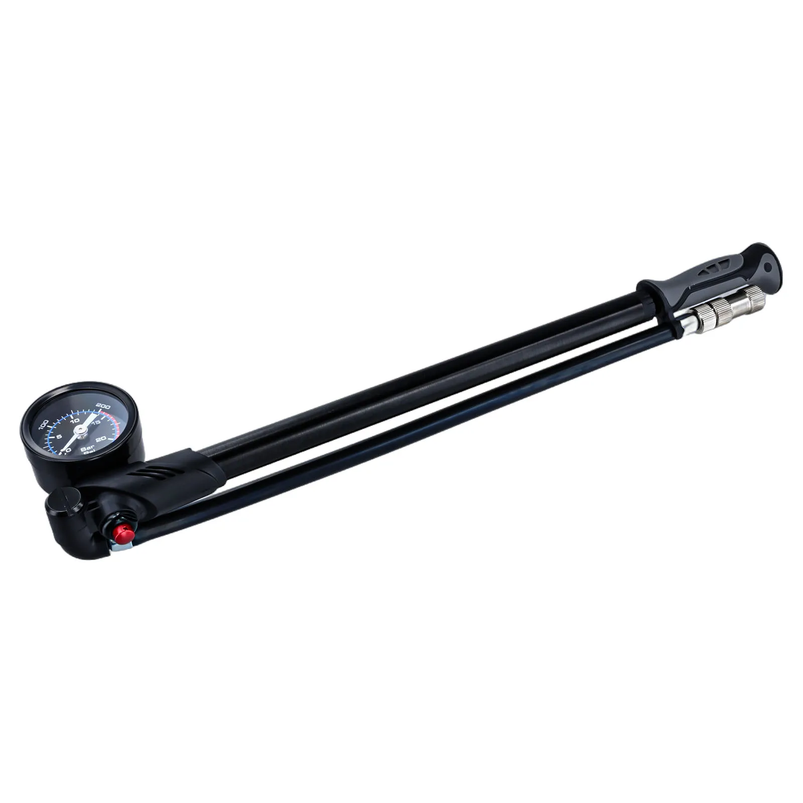 Aluminum Alloy Pump Front Fork Pump For Bike Maintenance 360° Rotating Joint Anti-rust High Sealing For Electric Tire